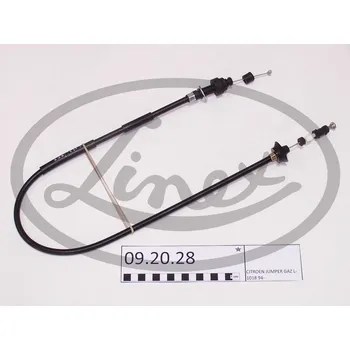 Lanko parkovací brzdy Lanko plynu, , 1305031080, 1629C0, LINEX, 09.20.28