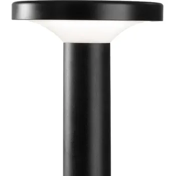 Venkovní osvětlení Linea Light 8663 MyWhite_Bond, černý venkovní sloupek, 12W LED 3000K, výška 20cm, IP65