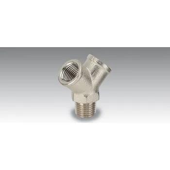 Příslušenství ke kompresoru Rozdvojka poniklovaná 2 x G 1/4"i x G 1/4"a