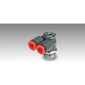 Příslušenství ke kompresoru Nástrčná rychlospojka závitová úhlová Y-kus 8 - G 3/8"a