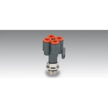 Příslušenství ke kompresoru Závitová nástrčná dvojitá rychlospojka Y-kus 4 - G 1/4"a