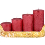 Weitere Adventní svíčky 4 ks červené