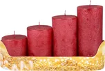 Weitere Adventní svíčky 4 ks červené