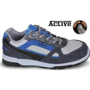 Pracovní obuv Semišové boty s všivkami z nylonové síťky 7314AB velikost 45