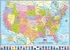 Puzzle Eurographics Politická mapa USA 1000 dílků
