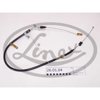 Lanko parkovací brzdy Tazne lanko, provozni brzda, , B09244420, B09244420A, B09244420B, B09244420C, B09244420D, LINEX, 26.01.04