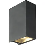 SLV 232445 Quad 2 XL, antracitové nástěnné venkovní svítidlo se svícením nahoru/dolu, 8,6W LED, 3000K, výška 15cm, IP44