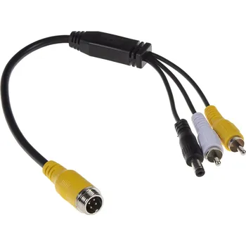 Couvací kamera Kabel video 4pin samec /RCA samec + DC