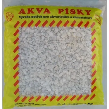 Teraristika Lhota Zbyněk Písek akvarijní Akva č.2 - bílý 3 kg 4 - 6 mm