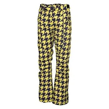 Dámské kalhoty Kalhoty Rehall BETTY Houndstooth Purple & Mustard velikost XS