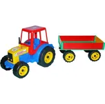 Wiky Traktor s vlečkou modrý/červený