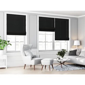 Roleta ZEBRA-SHOP ROLETA ŘÍMSKÁ OP2968 / ČERNÁ Výška: 100, Šířka: 100, Strana ovládání: vpravo