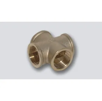 Fitinka H2O mosazný kříž MMMM 1" x 1" x 1" x 1"