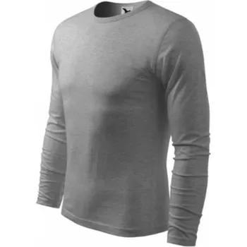pracovní tričko Malfini Tričko MALFINI FIT-T LONG SLEEVE pánské dlouhý rukáv tmavě šedý melír L