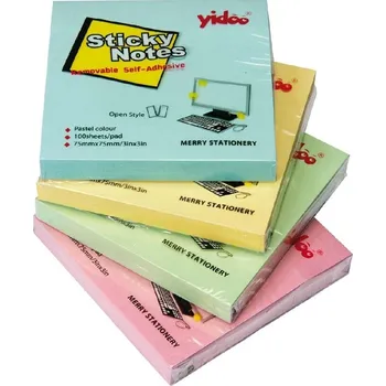 Samolepící bloček Samolepící bloček Auro 75x75mm, pastel zelený, 100 lístků