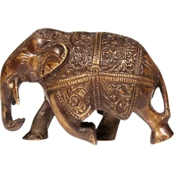 Soška Slon kov 8 cm běžící