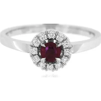 Prsten Zlatnictví U Kostela Diamantový prsten s rubínem 33333 56 2358-18968391