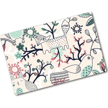 Kuchyňské prkénko Kuchyňská deska skleněná Zvířata a květiny