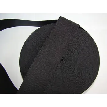 Textilní guma Galonová pruženka 40mm černá