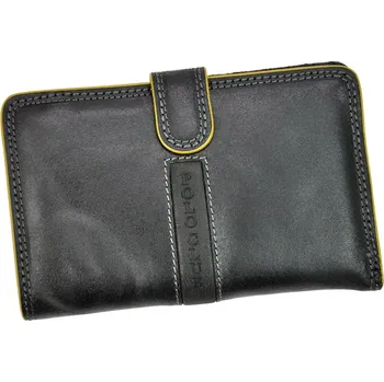 Peněženka Dámská kožená peněženka Harvey Miller Polo Club 1529ST01 černá | KabelkyproVas.cz