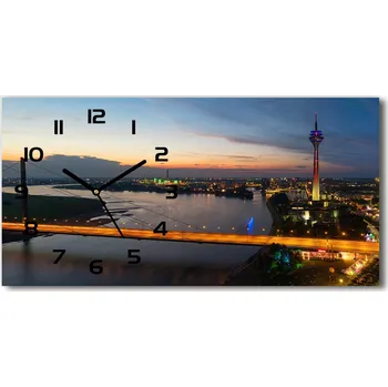 Hodiny Skleněné hodiny na stěnu Dusseldorf Německo