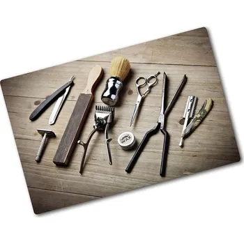 Kuchyňské prkénko Kuchyňská deska velká skleněná Pánský holič