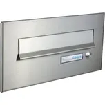 Čelní deska s 1x zvonkem a jmenovkou ČD-26 k poštovní schránce do sloupku - NEREZ