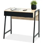 MPT Menší pracovní stůl Nor, černý/sonoma