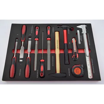 Sada nářadí Sada nářadí 12 dílů posuvné měřítko,metr,nůž,kladivo GJ-1009