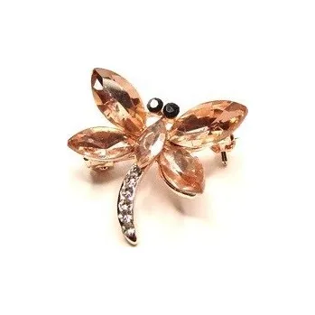 Brož Brož motýl růžová