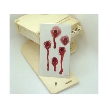 Odstranitelné tetování Dočasné tetování průstřel od zbraně