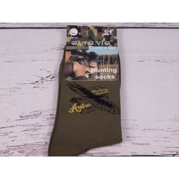 Pánské ponožky Ponožky aura.via myslivecké s dravcem velikosti ponožek: 26-28 (EUR vel. 39-42)