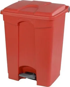 Odpadkový koš Manutan MB-1651811 70 l nášlapný koš červený