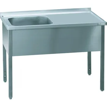 Nerezový dřez Stůl pracovní jednodřez MSJOP 180x70x90 REDFOX