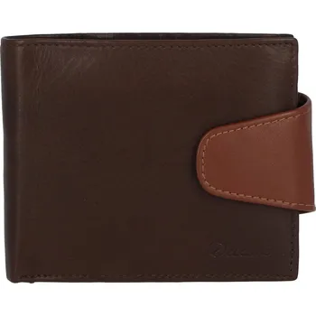 Peněženka Pánská kožená peněženka Delami Ryan, hnědo koňaková