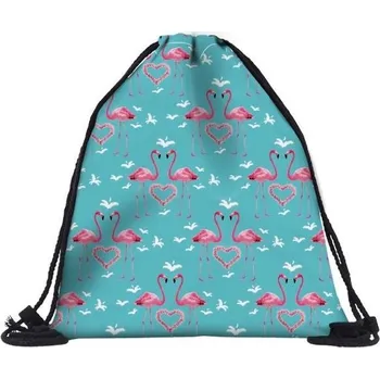 Školní sáček Woodrow Gymsack - Vak na záda Plameňák bluegreen