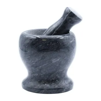 Hmoždíř AWGifts Velký hmoždíř - Černý mramor - 11x10cm