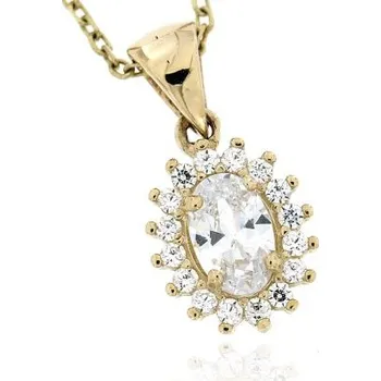 Přívěsek Zlatnictví U Kostela Zlatý přívěsek se zirkony 090ŽB 489288311