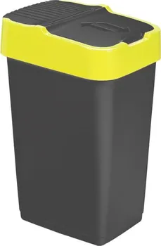Odpadkový koš Heidrun 195895 18 l koš na tříděný odpad černý/žlutý