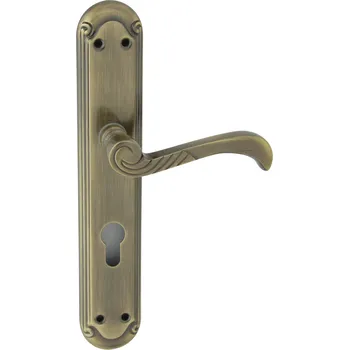 Dveřní kování DOMINO Dveřní štítové kování CASABLANKA - PZ 90 M3 hnědá grafiatto