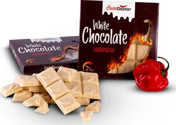 Čokoláda The Chillidoctor Bílá čokoláda s chilli Habanero 50 g