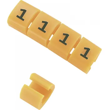 TRU COMPONENTS TC-MB2/6203 označovací klip na kabely Otisk (Kabelový značkovač) 6 Rozsah vnějšího průměru 4 do 5.10 mm