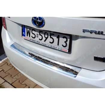 Lišta karosérie Nerezový kryt hrany nárazníku, Toyota Prius, 2012-2016, Liftback (86.CRO86243)