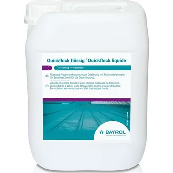 Bazénová chemie BAYROL Quickflock Liquide 20 l - tekutý koagulant (vločkovač), čiří bazénovou vodu
