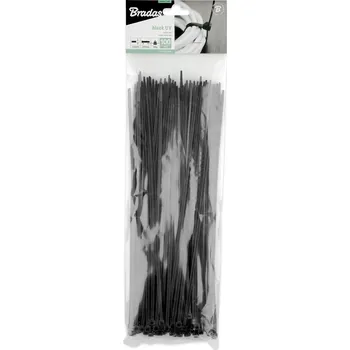 Stahovací páska 100x pásek nylon 3,6x280 mm, černá