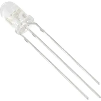 Polovodič TRU COMPONENTS 1577518 LED s vývody žlutá, zelená kulatý 5 mm 2200 mcd, 2650 mcd 35 ° 20 mA