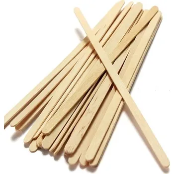 Dřevěné špachtle k nanášení vosku SIMPLE USE - 100 ks