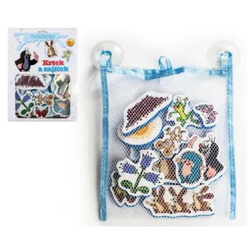 Teddies Vodolepky pěnová sada 12 ks Krtek a zajíček Hračka pro nejmenší Teddies Vodolepky pěnová sada 12 ks Krtek a zajíček