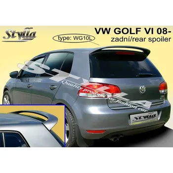 Auto-moto Spoiler zadních dveří horní, VW Golf VI, 2008-2012 (88.WG10L)
