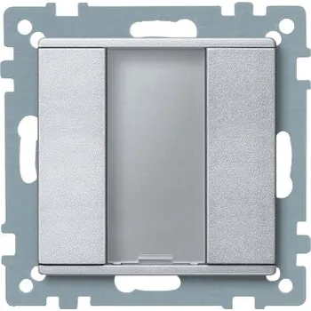 Stavebniny SCHN MTN627560 KNX tlač. panel 1-násobný plus, Aluminium, System M RP 0,08kč/ks